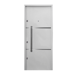puerta inyectada de exterior con cerradura de seguridad